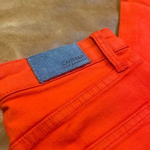 Carmar, a Local LA company! Never worn, amazingly perfect RED jeans! Size 28